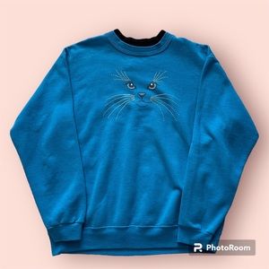 90s Grandma Double Collared Crewneck